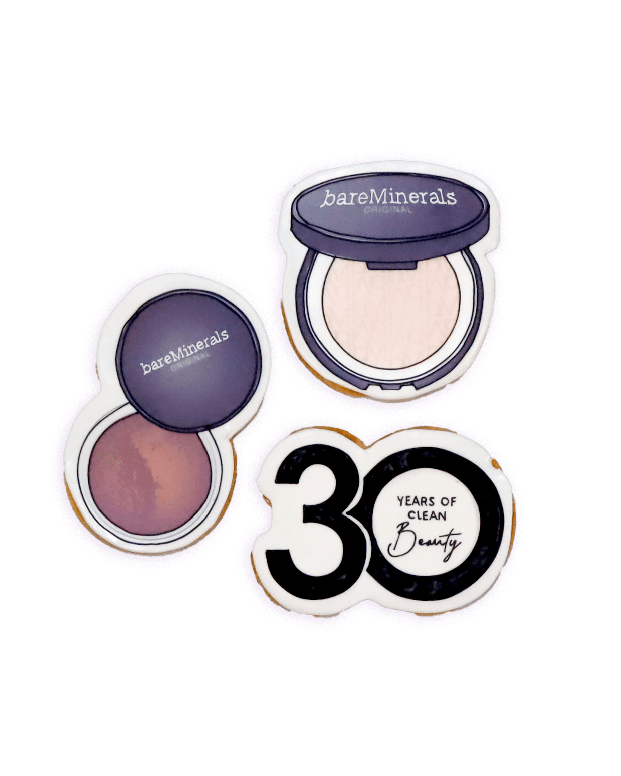 30 Years of BareMinerals Cookies - Funny Face Bakery