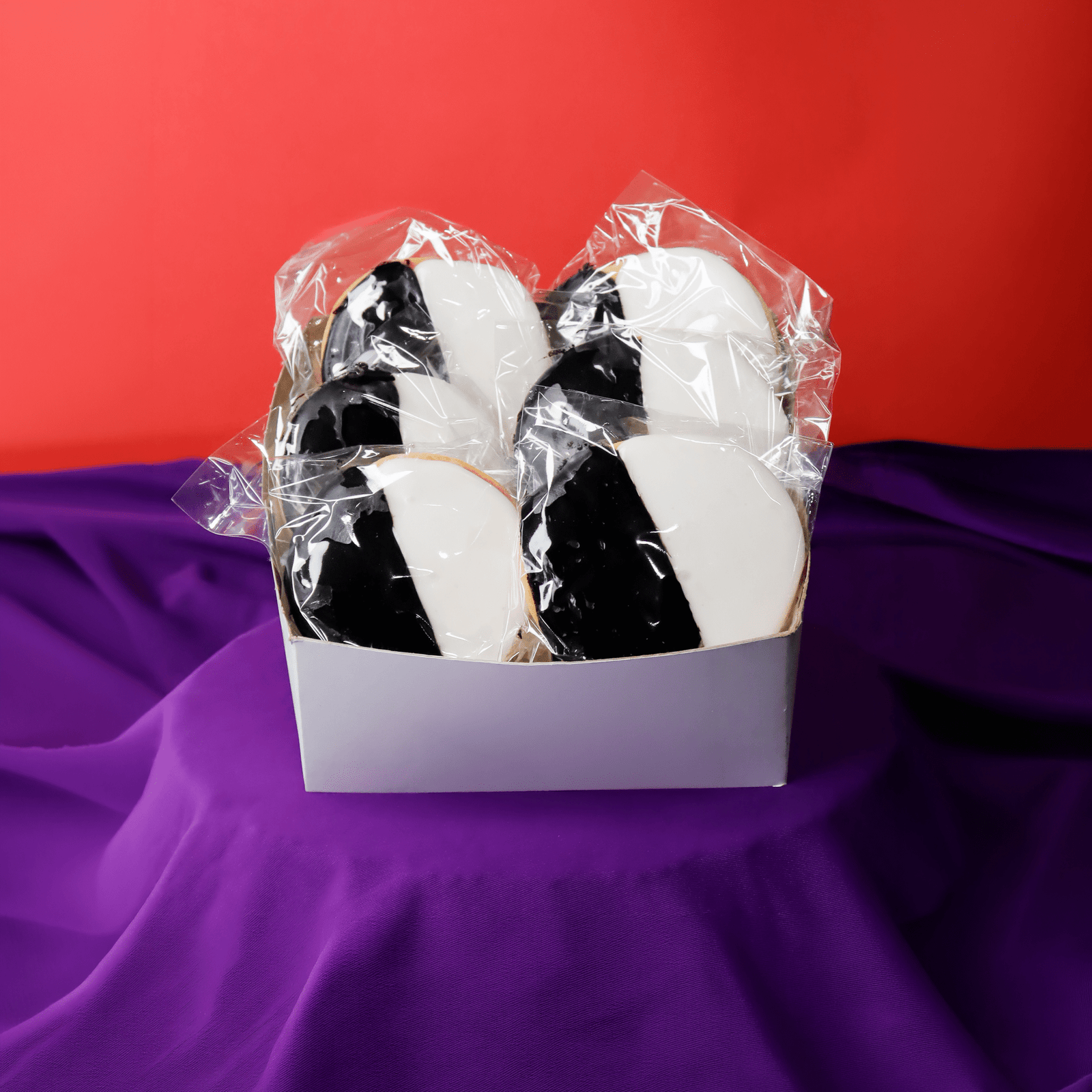 Box of New York Black & White Cookies — cookies from Funny Face Bakery NYC, order online or visit us in New York City