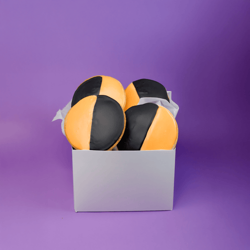Halloween Orange & Black Cookie