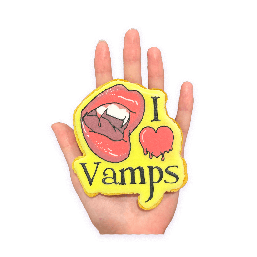 I Heart Vamps — cookies from Funny Face Bakery NYC, order online or visit us in New York City