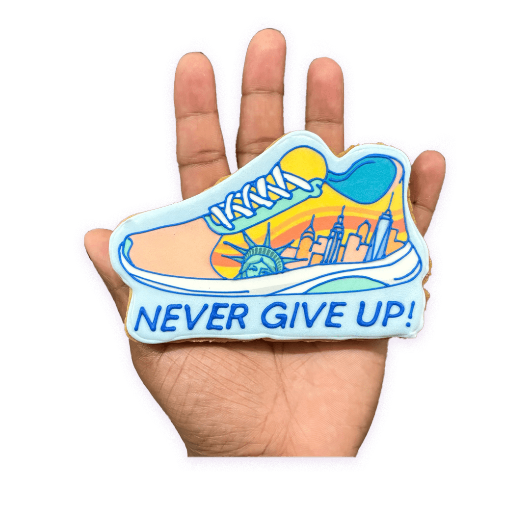 Never Give Up - Funny Face Bakery