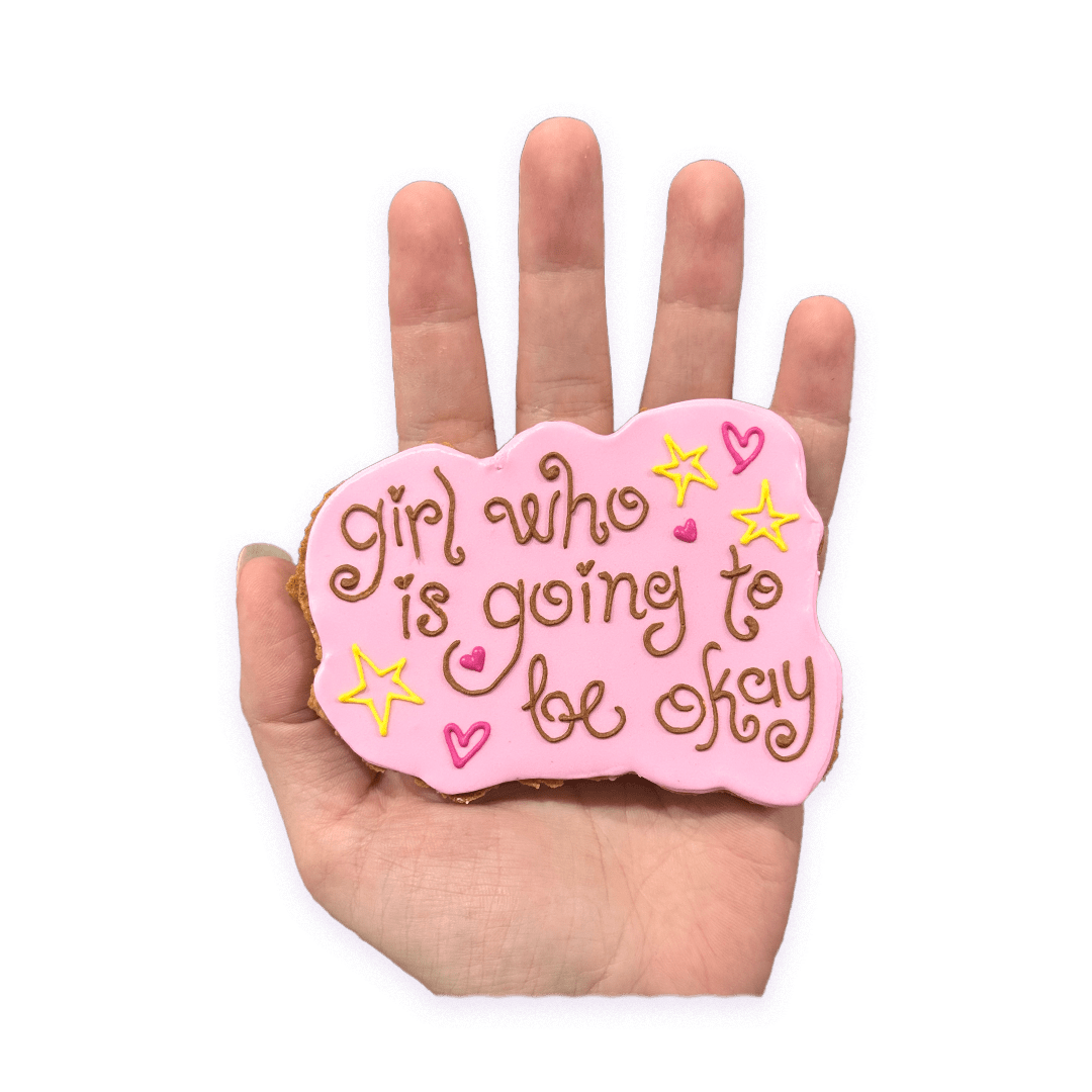 Okay Girl — cookies from Funny Face Bakery NYC, order online or visit us in New York City