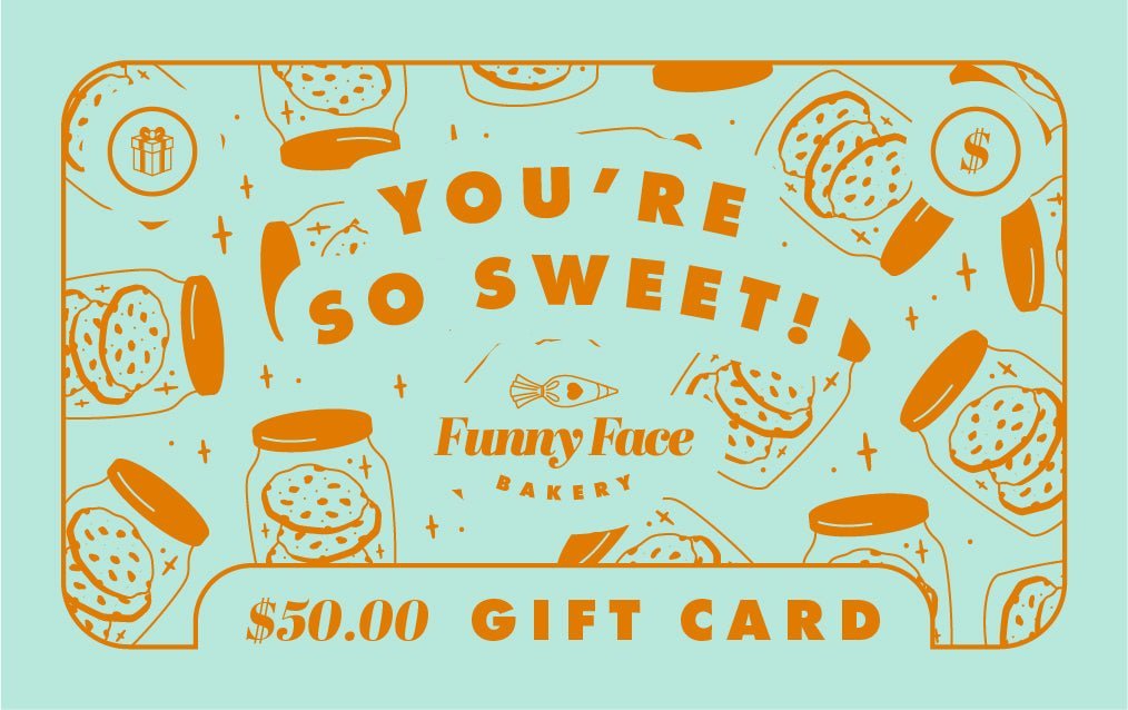 Funny Face Bakery Digital Gift Card — cookies from Funny Face Bakery NYC, order online or visit us in New York City