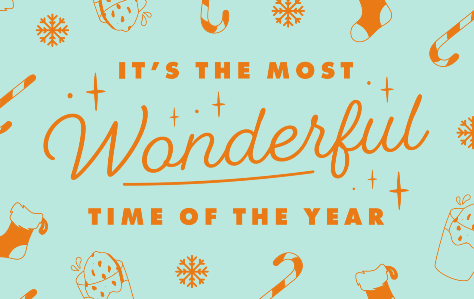 It's The Most Wonderful Time Of The Year — cookies from Funny Face Bakery NYC, order online or visit us in New York City