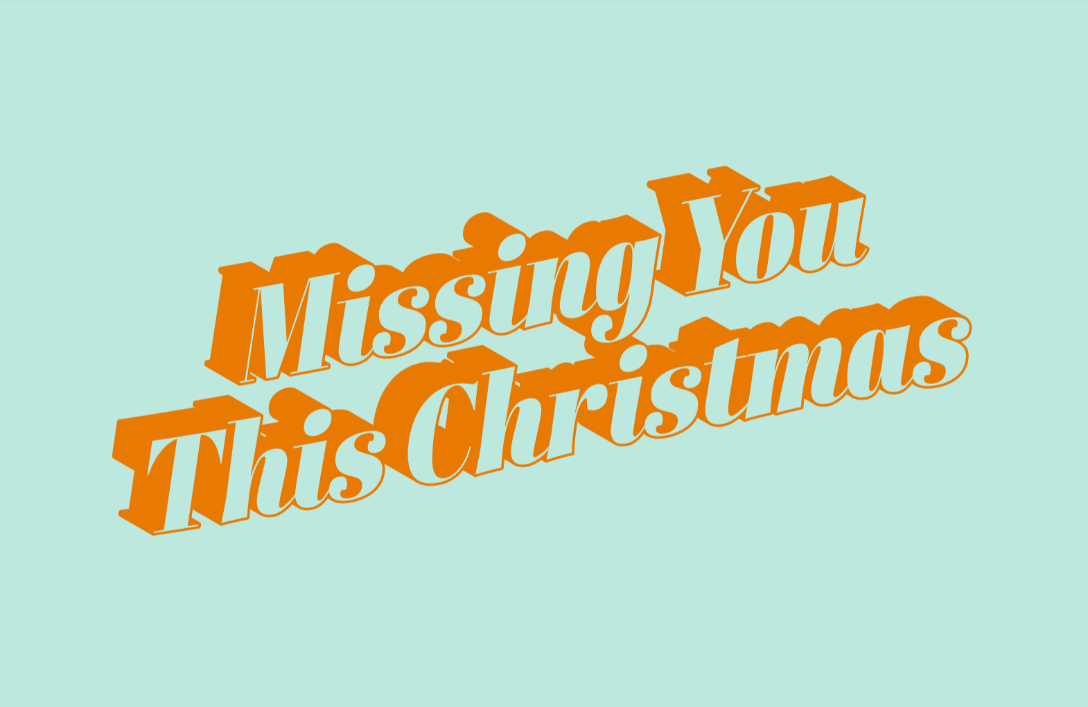 Missing You This Christmas — cookies from Funny Face Bakery NYC, order online or visit us in New York City